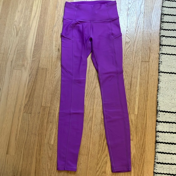 Lululemon Fast & Free tech fleece tights, size 4, 28” inseam - Picture 1 of 5